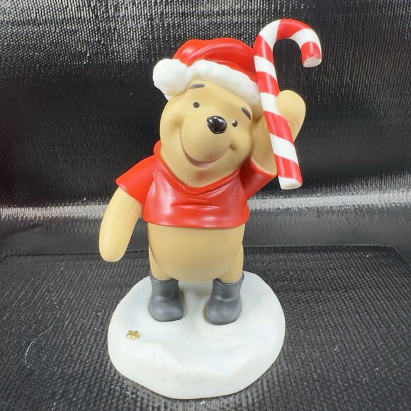 Disney Pooh Friends Figurine Wishing You the Sweetest Holiday Ever Figure VTG - Picture 11 of 11